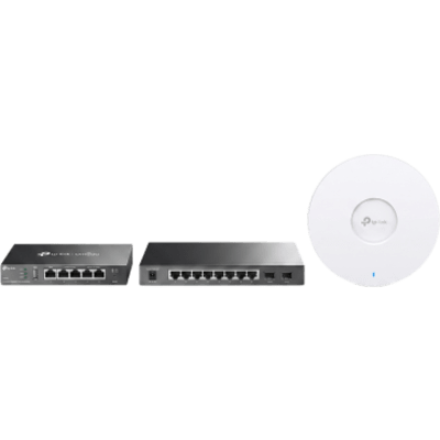 Kit de Iniciación en redes OMADA / 1 Router ER605 / 1 Switch TL-SG2210P(SG2210P) /  Punto de Acceso EAP613